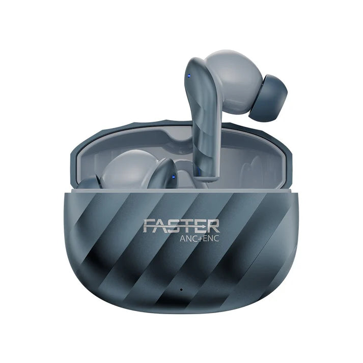 FASTER Fyne Pro True Wireless Earbuds with ENC Mic & Deep Bass