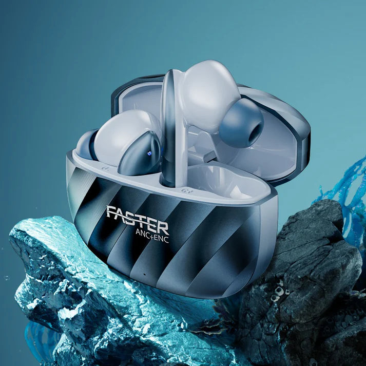 FASTER Fyne Pro True Wireless Earbuds with ENC Mic & Deep Bass